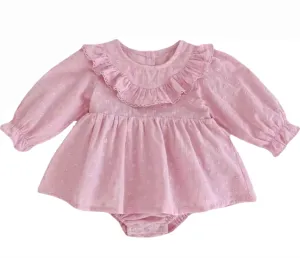Pink Parisian Embroidery Onesie