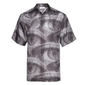 Printed Silk Plonge Shirt