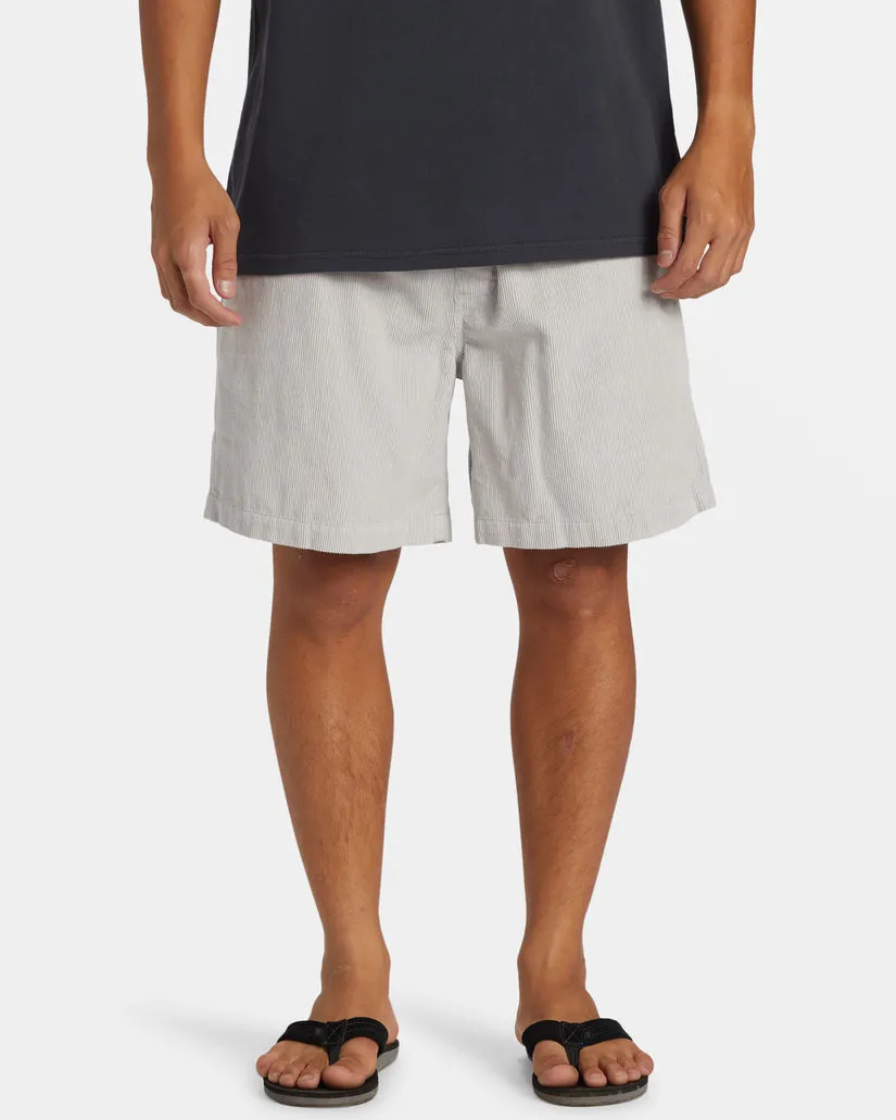 Quiksilver Taxer Corduroy Shorts - GRAY VIOLET