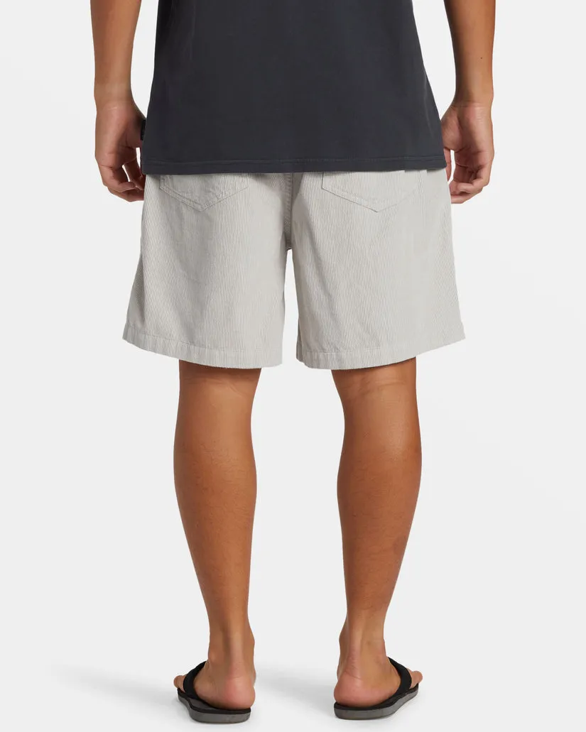 Quiksilver Taxer Corduroy Shorts - GRAY VIOLET
