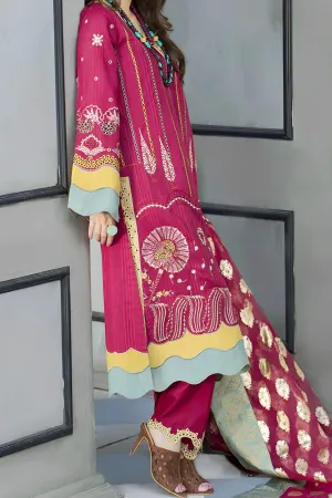 Serene Unstitched 3 Piece Eid Festive Lawn Collection'2021-SL-24-Aurela Ceris