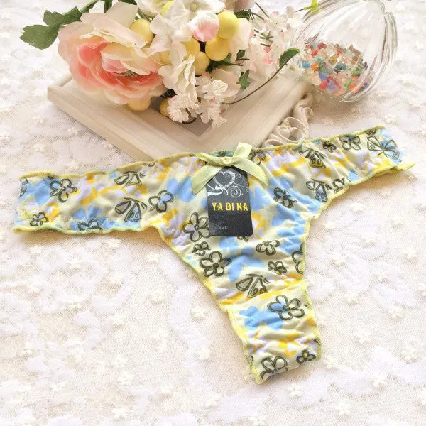 Sexy Underwear For Women's Panties Cute Print Underpants Lingerie Briefs Female Low Waist G-String Cotton Panties Female Thong