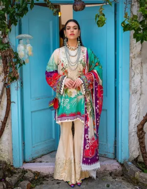 Sifa Lawn by Zunaira Raza – SL-09 B (Russian Chintz)