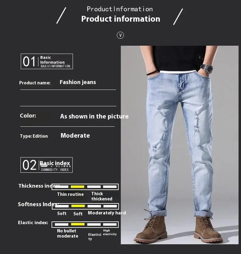 Slim fit Ripped White Jeans