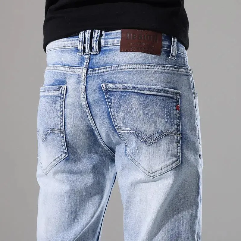 Slim fit Ripped White Jeans