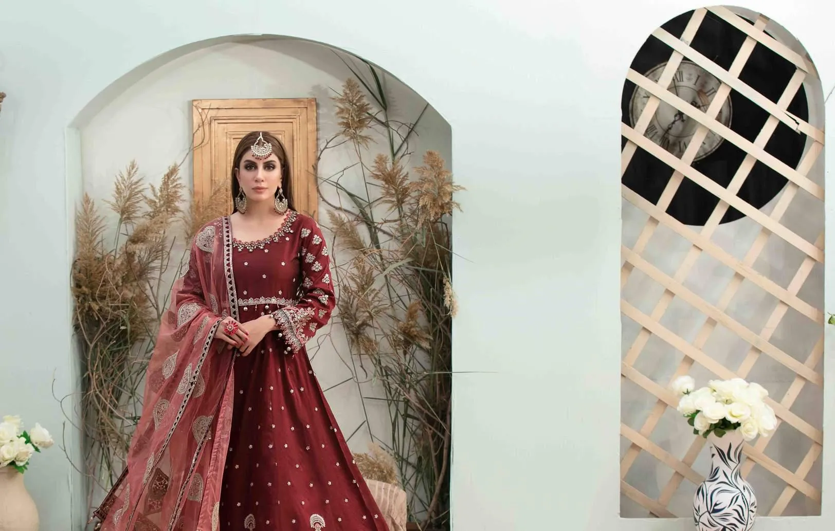 Tawakkal Tiara Embroidered Chiffon Collection – D-5980