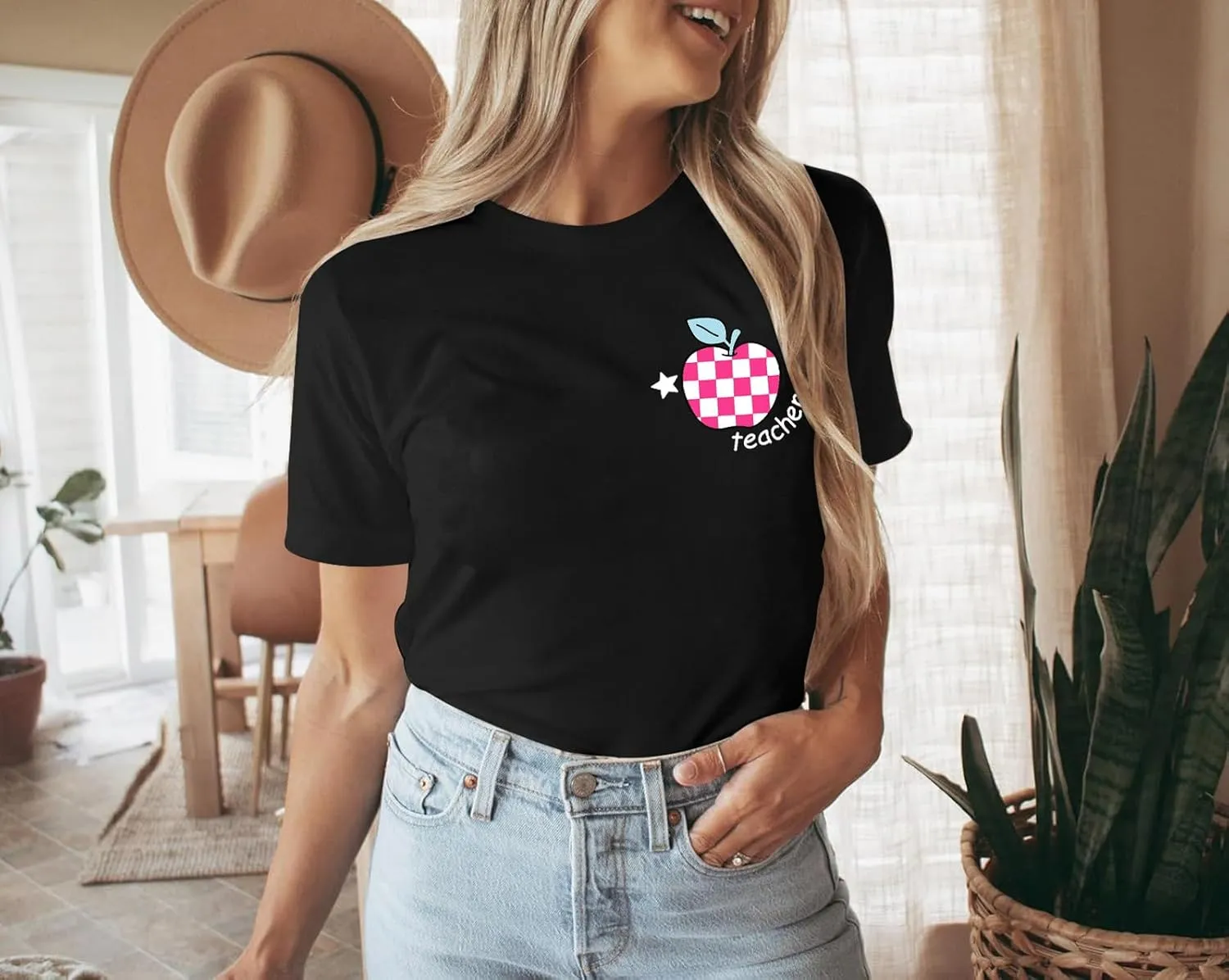 Teacher Shirt Women in My Teacher Era T Shirt Funny Teacher Graphic Tees Short Sleeve T-Shirt Teacher Gifts Tops
