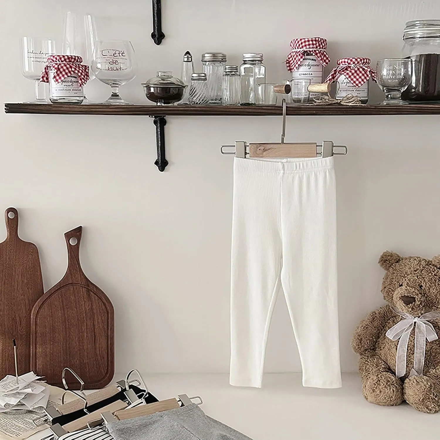 Unisex Toddler Boys Girls Cotton Sweatpants Casual Elastic Waist Sports Jogger Bottoms Pants Athletic Soft Trousers