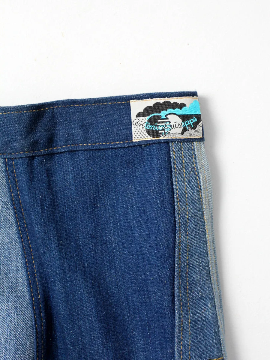 vintage 70s Antonio Guiseppe jeans, 28 x 36